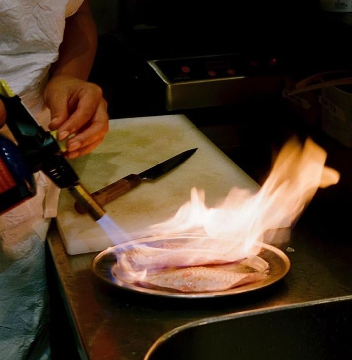 plato flambeado